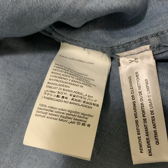 Men's Calvin Klein long sleeve denim - Picture 5 of 8